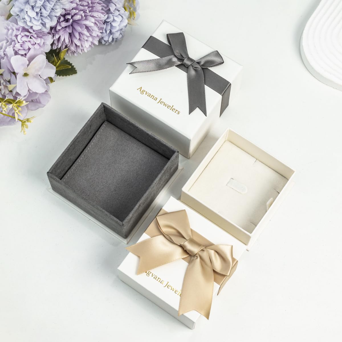 AGVANA Aquamarine Rose Heart Necklace - Sterling Silver March Birthstone Jewelry, Anniversary & Birthday Gift