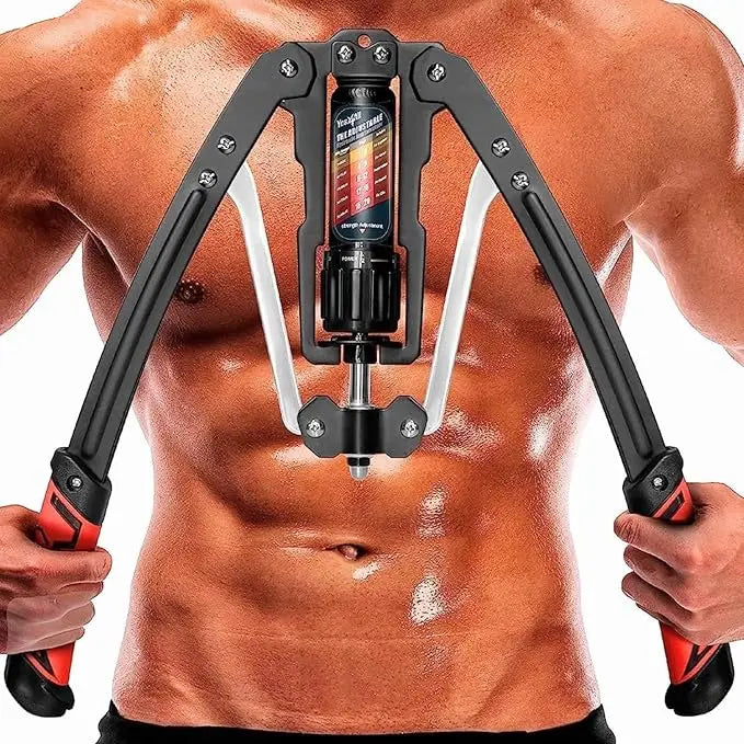 Adjustable Hydraulic Arm Exerciser - 22-440lbs Resistance Strength Trainer | Primesmarket