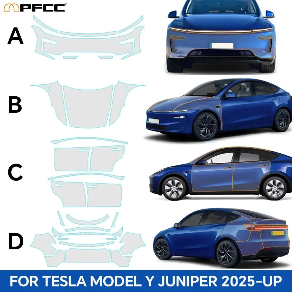 9Mil TPU Clear Paint Protection Film for Tesla Model Y (2025-2026)