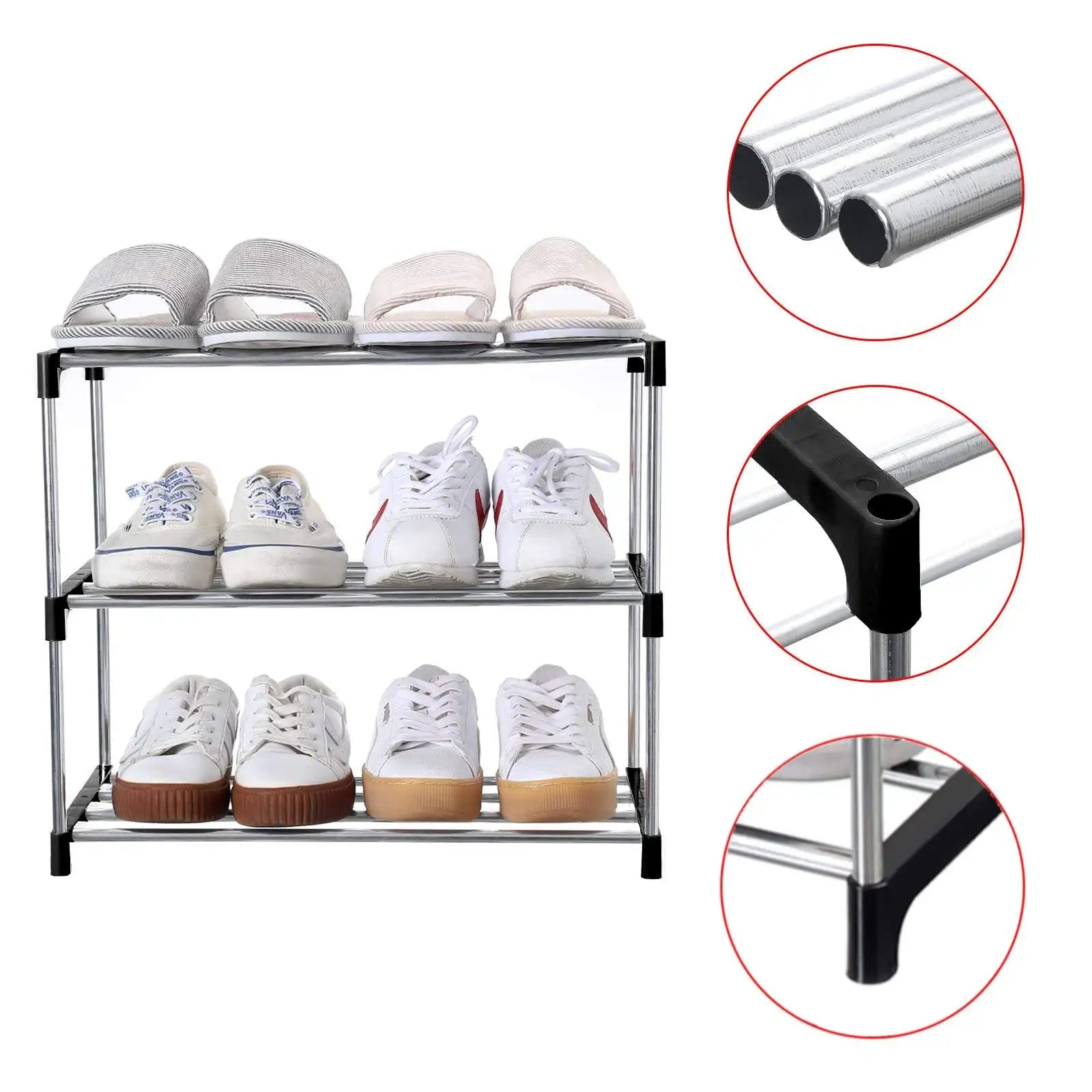 3F Shoe Rack Multi Layered And Space Saving Freely combined modernity minimalism Shoe Rack Dormitory Door Entryway Home Supplies