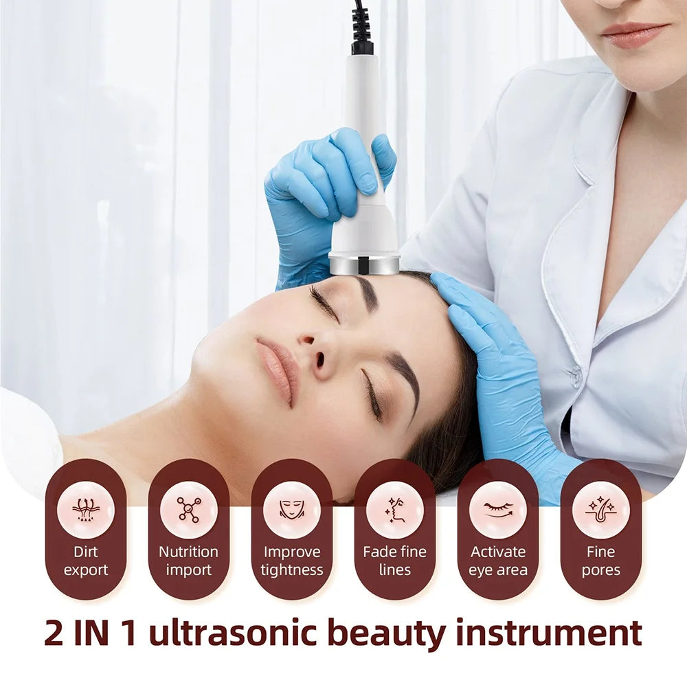 Ultrasound Skin Care Device - High Frequency Face & Eye Massager | Primesmarket