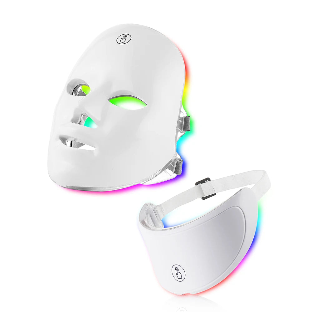 7-Color LED Face & Neck Light Therapy Mask | Primesmarket