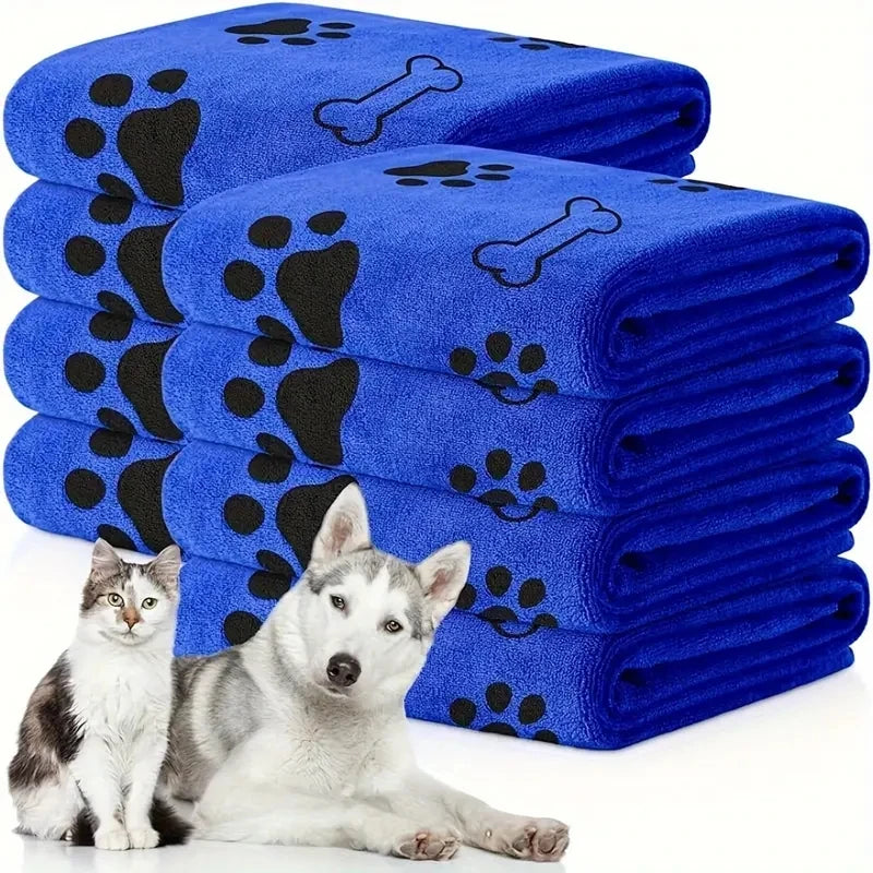 2-Pack Soft Microfiber Dog Towels - Quick Dry, Super Absorbent for Pet Bath & Grooming | Primesmarket
