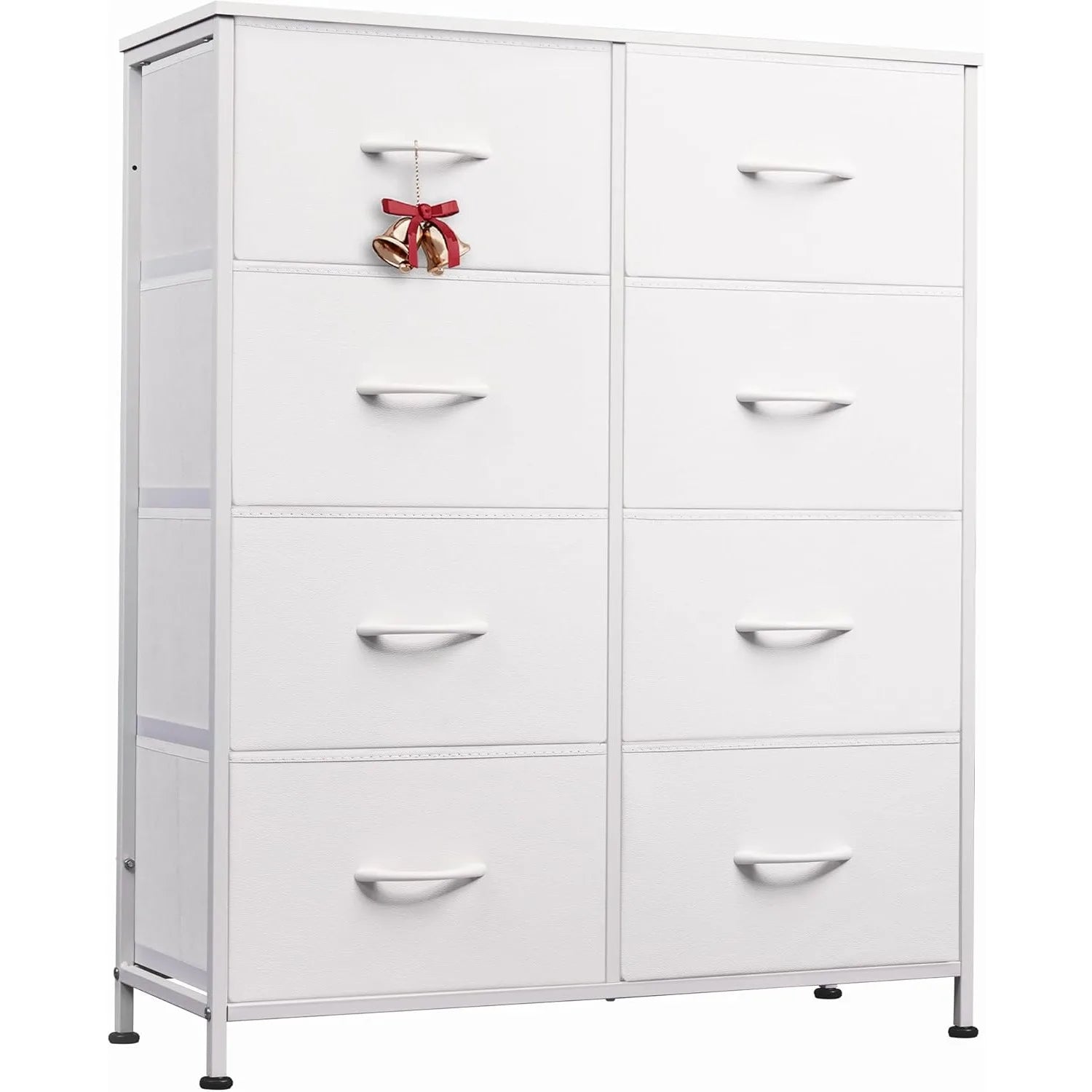 Tall Fabric Dresser with 8 Drawers – Double Storage Tower for Bedroom