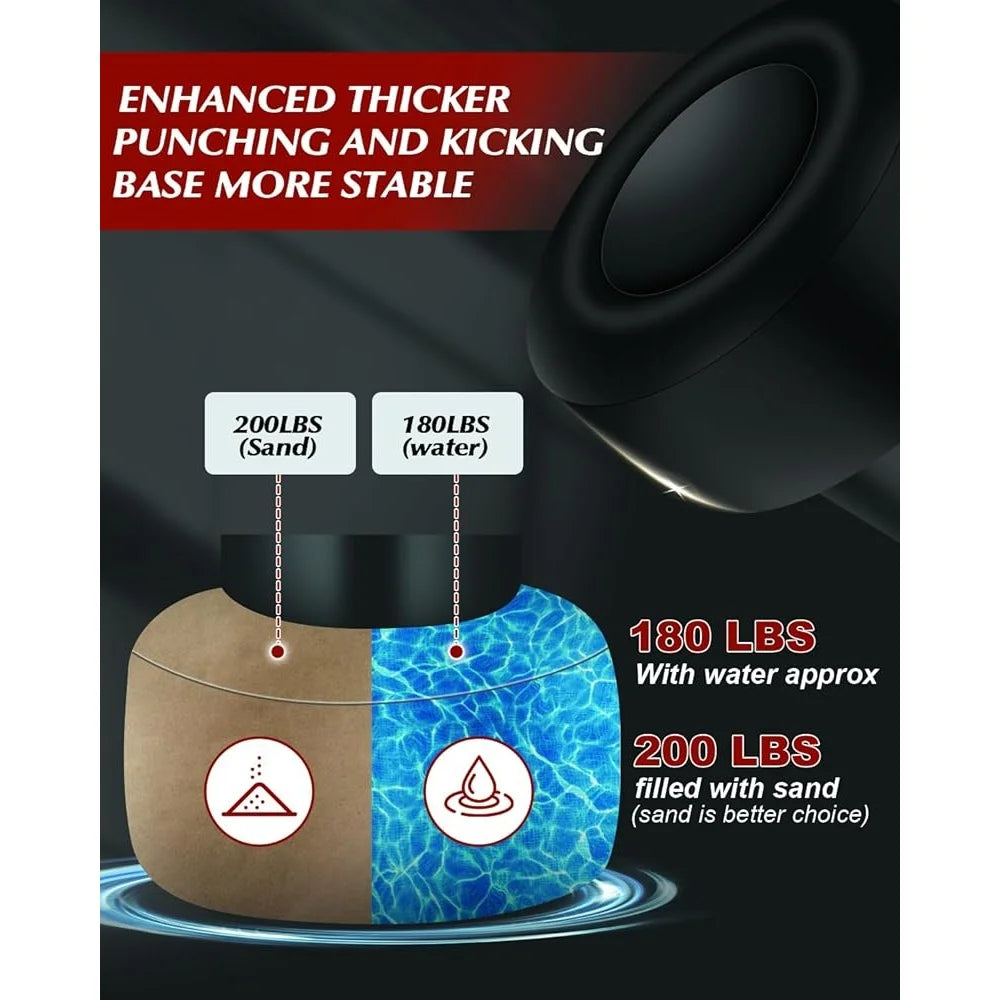 Inflatable Standing Punching Bag - Adults Kickboxing MMA Home Fitness Heavy Bag | Primesmarket