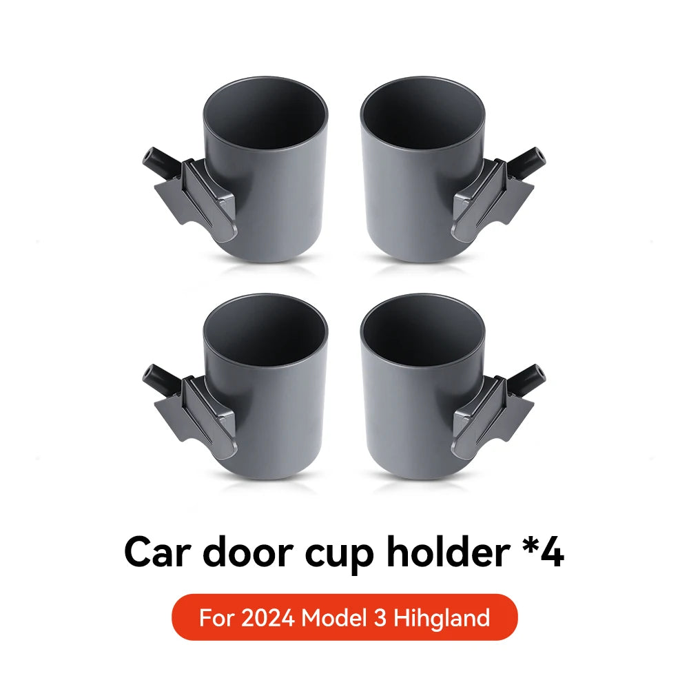 Tesla Model 3 / Y Door Cup Holder (4-Pc Set)