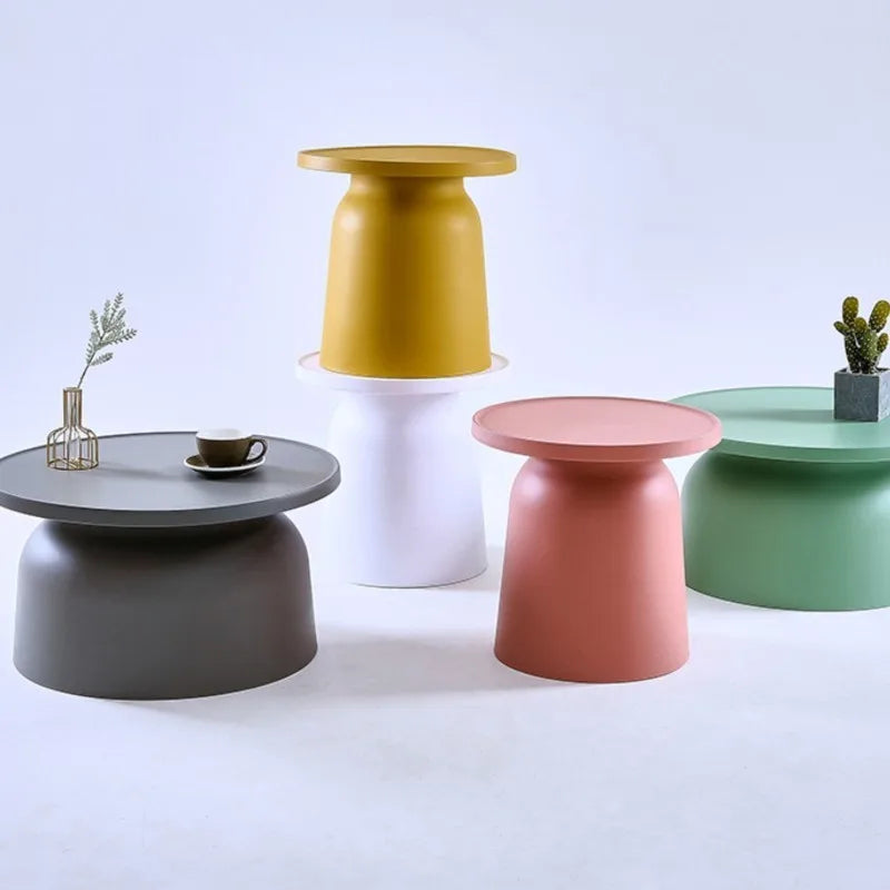 Living Room Coffee Table Small Apartment Round Modern Simple Light Luxury Creative Home Use Bedside Table Edge Table Combination