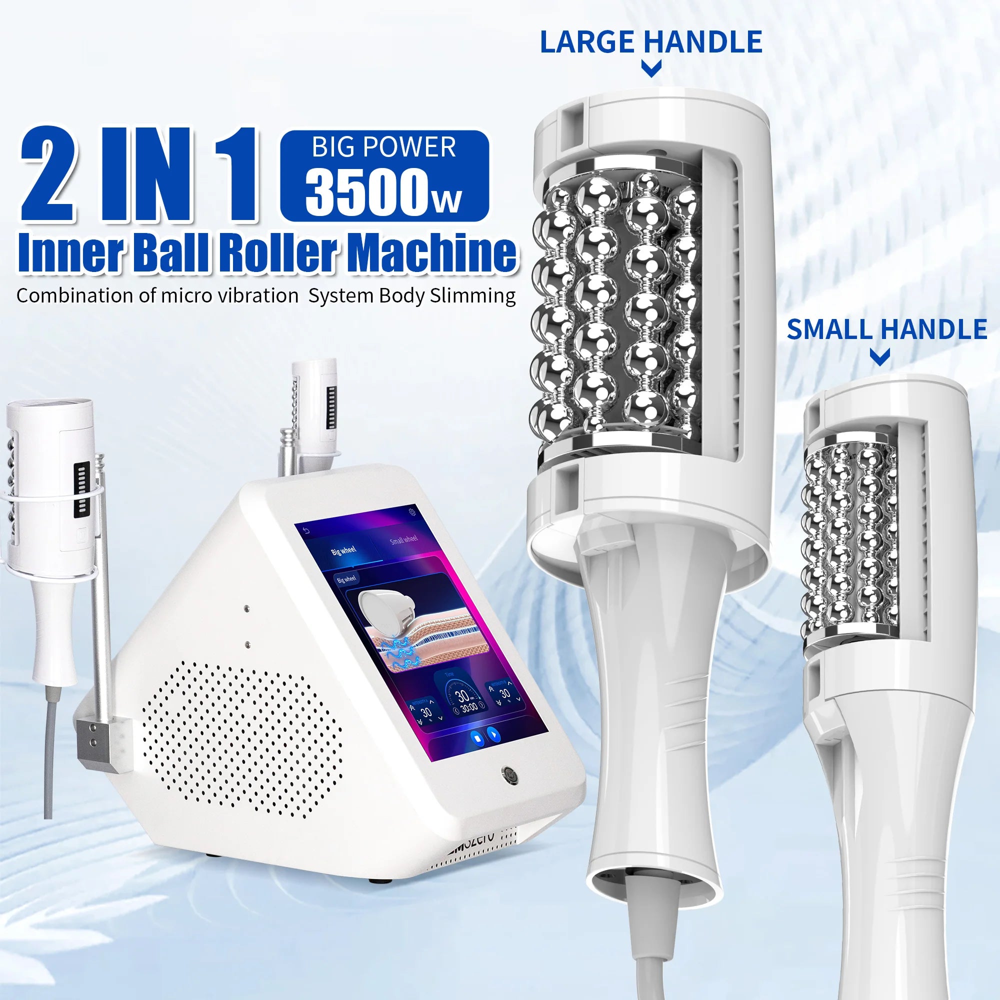 2 in 1 EMSzero Muscle Relaxation Fat Removal 5D Massage Roller Electromagnetic Muscle Trainer for Salon | Primesmarket