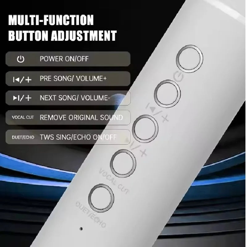 2-in-1 Karaoke Wireless Microphone & Bluetooth Speaker