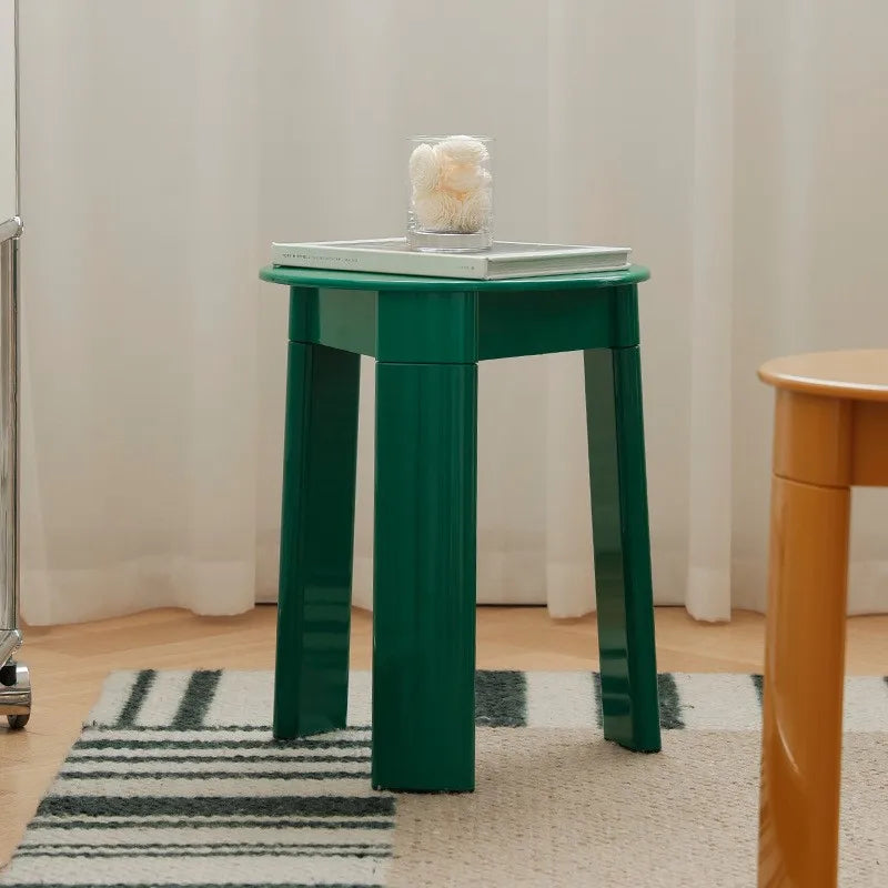 Richome Designer Small Stool Nordic Modern Minimalist Short Stool Plastic Small Round Stool Home Living Room Shoe Changing Stool