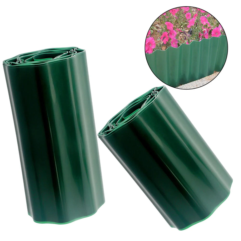 30/40cm Garden Grass Lawn Edge Border Fence Path DIY Flexible Lawn Fence Outdoor Landscape Garden Decor Plastic Garden Decor