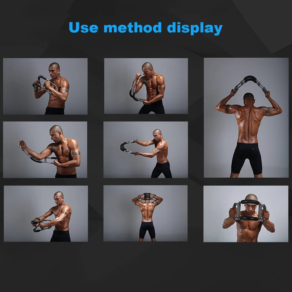 Portable Spring Workout Bar - Forearm & Chest Expander