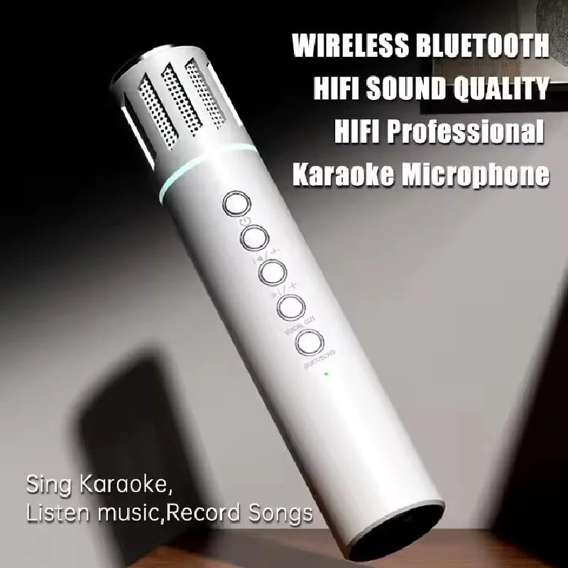 2-in-1 Karaoke Wireless Microphone & Bluetooth Speaker