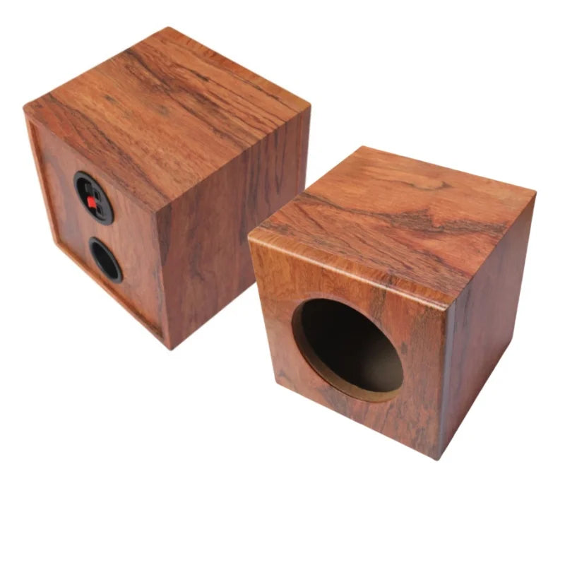 Wooden Texture Speaker/Subwoofer Box Case (2-Pack) - Fits 4", 5", 6.5"