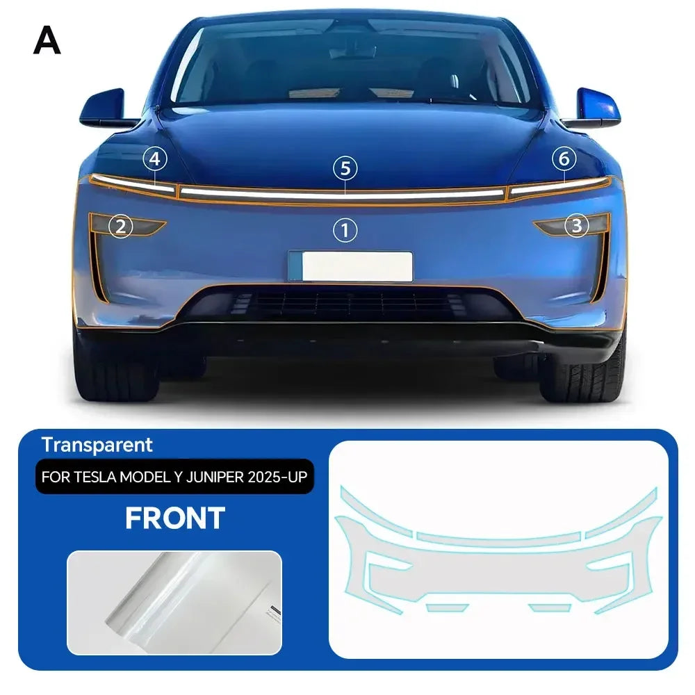 9Mil TPU Clear Paint Protection Film for Tesla Model Y (2025-2026)