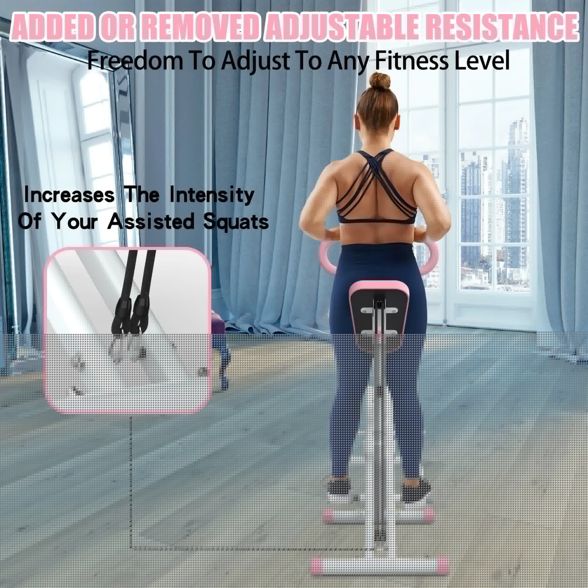 Squat machine, gluteus maximus training, foldable resistance band, but