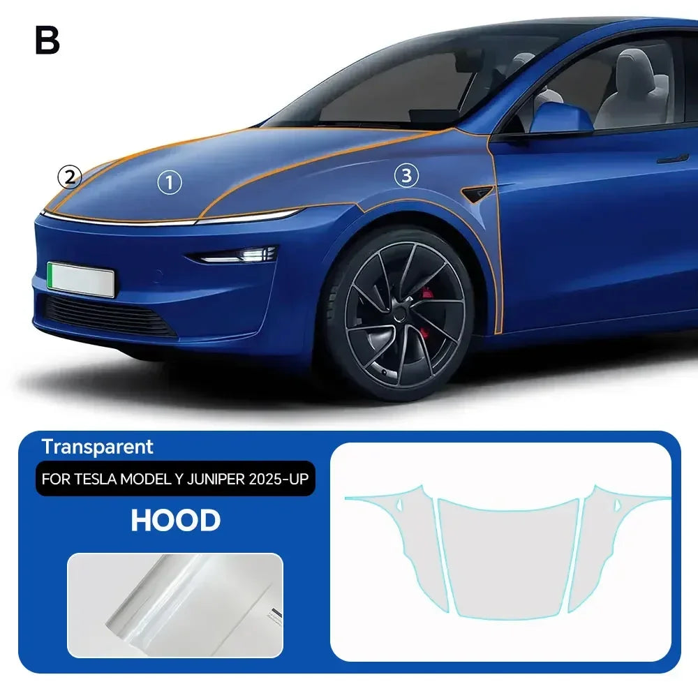 9Mil TPU Clear Paint Protection Film for Tesla Model Y (2025-2026)