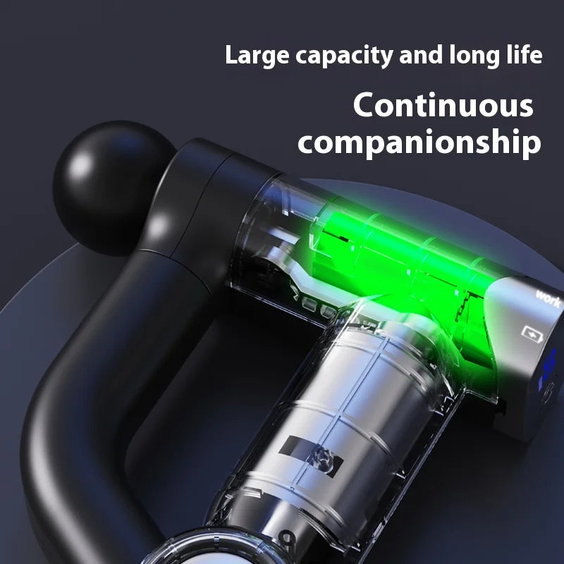 Folding Deep Tissue Massage Gun with 32 Speeds for Neck, Back & Legs