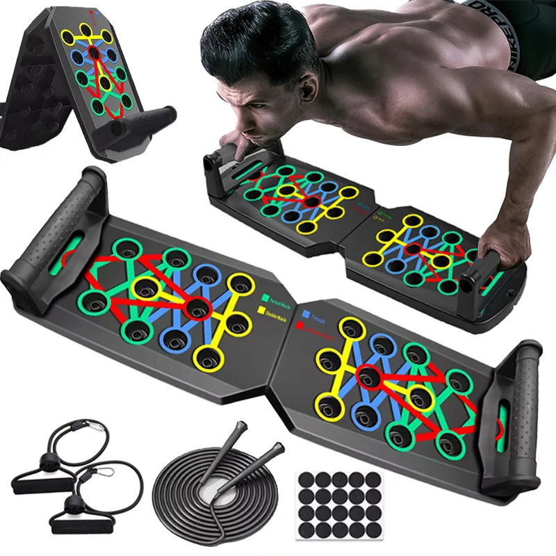 Portable Push-Up Board Set - Multifunctional Fitness Equipment for Full Body Training | Primesmarket