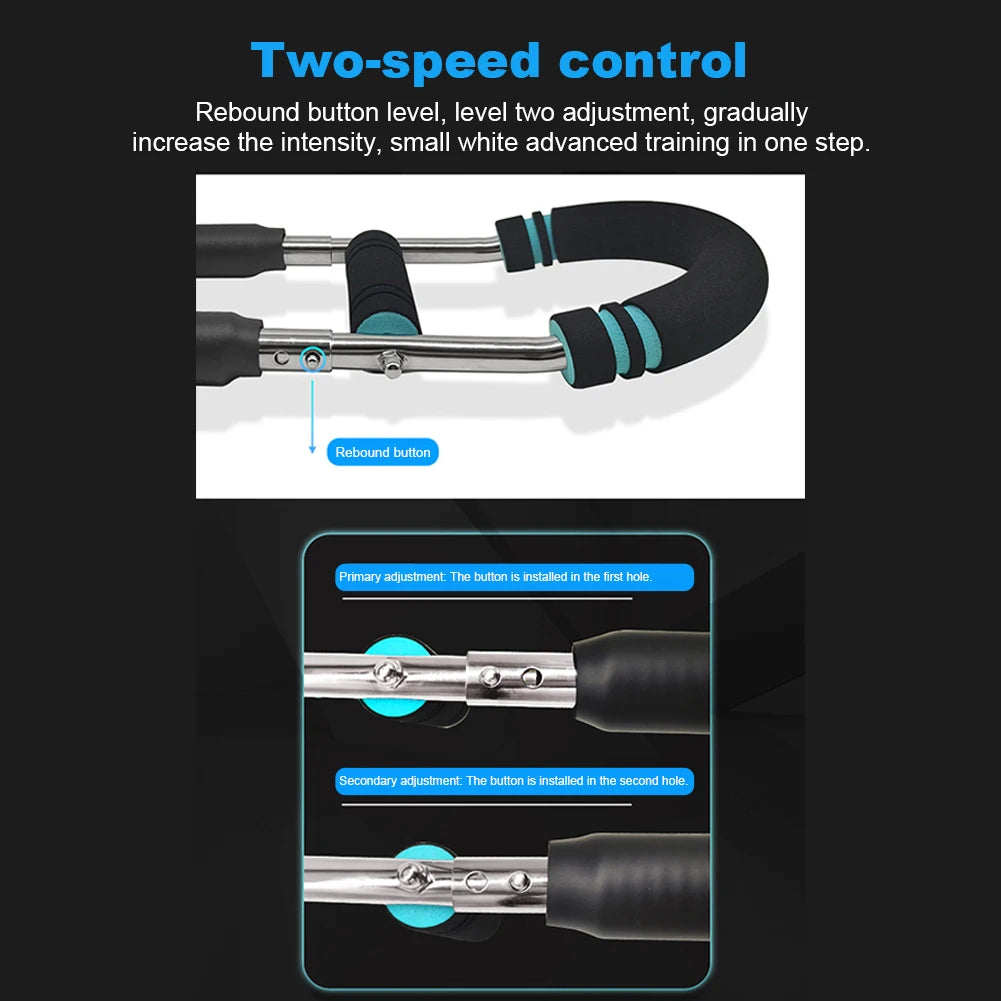 Portable Spring Workout Bar - Forearm & Chest Expander