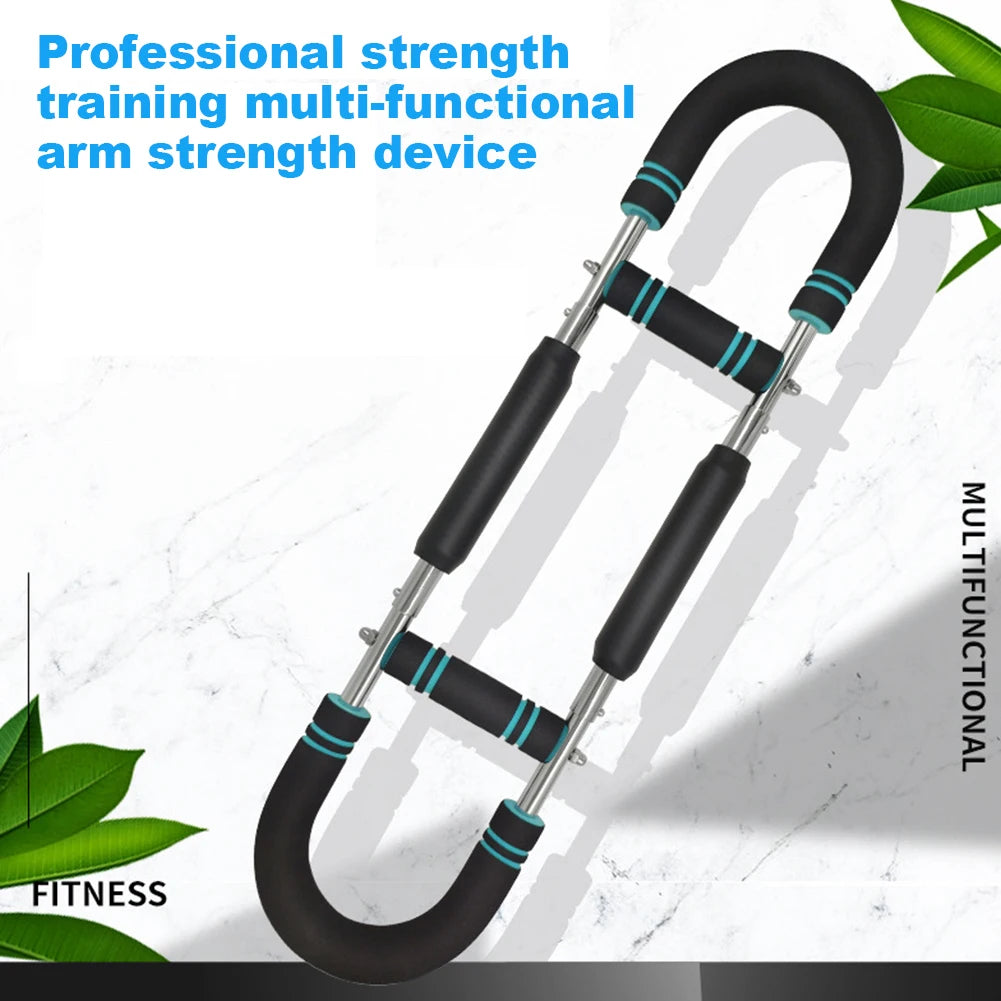 Portable Spring Workout Bar - Forearm & Chest Expander