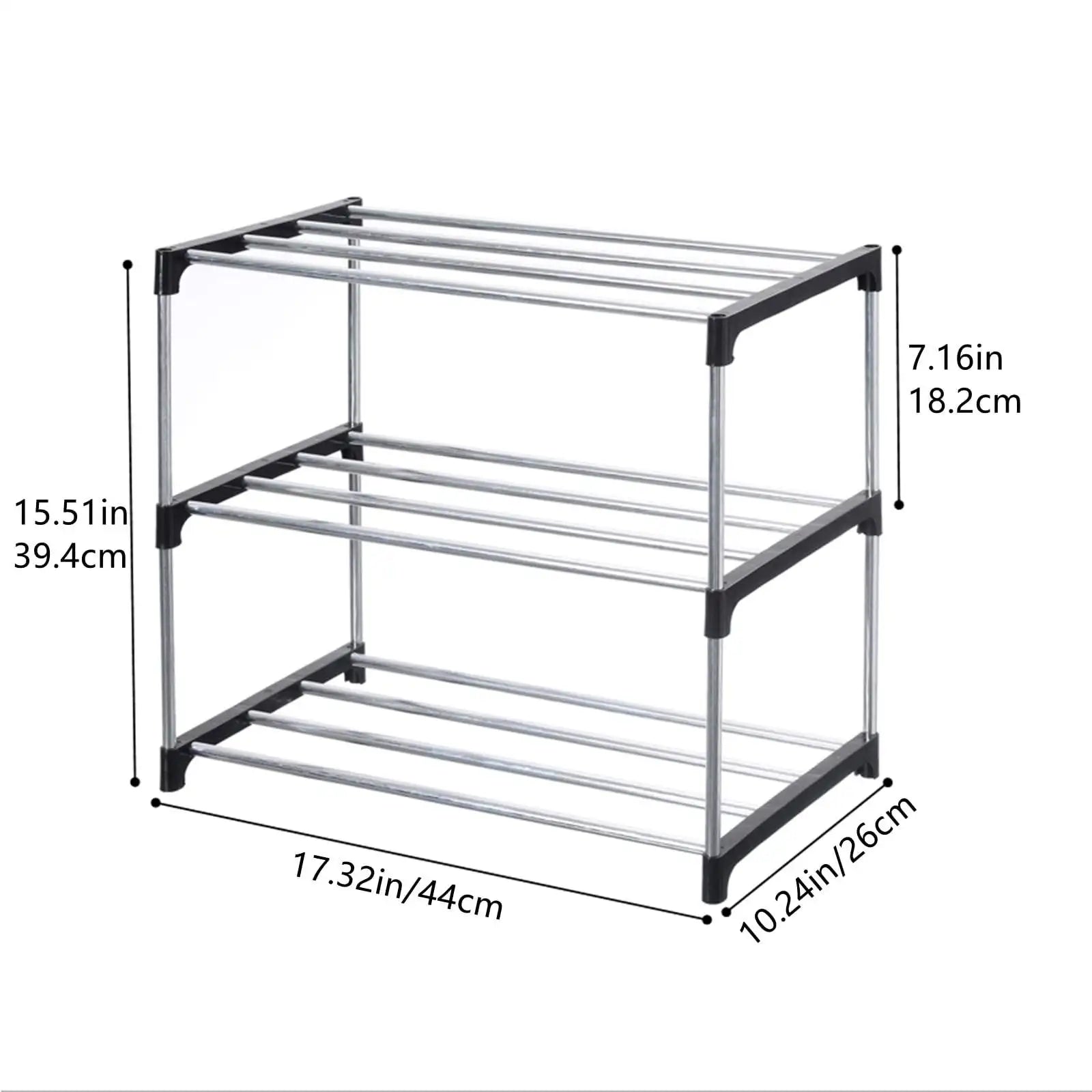 3F Shoe Rack Multi Layered And Space Saving Freely combined modernity minimalism Shoe Rack Dormitory Door Entryway Home Supplies