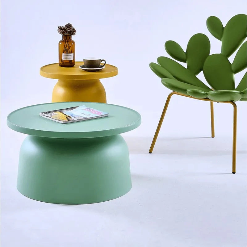 Living Room Coffee Table Small Apartment Round Modern Simple Light Luxury Creative Home Use Bedside Table Edge Table Combination