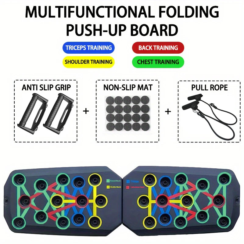 Portable Push-Up Board Set - Multifunctional Fitness Equipment for Full Body Training | Primesmarket