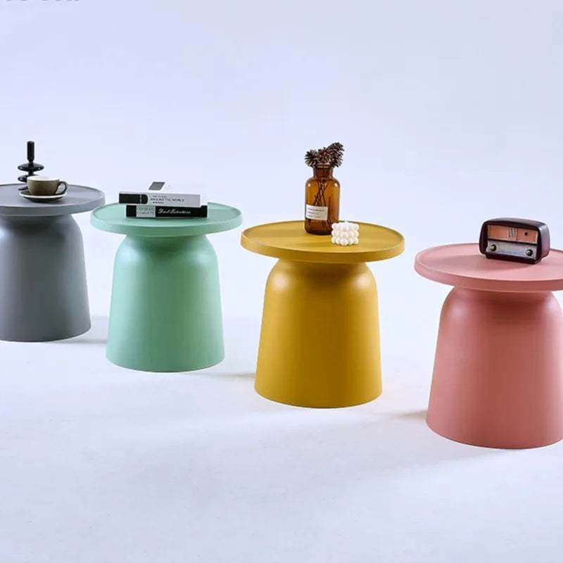 Living Room Coffee Table Small Apartment Round Modern Simple Light Luxury Creative Home Use Bedside Table Edge Table Combination