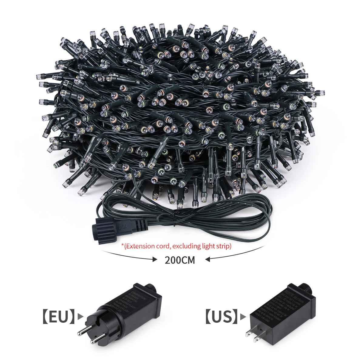 Outdoor Garden LED String Light Christmas Fairy Lights Waterproof Garland Lamp For Home Courtyard Holiday New Year Party Decor