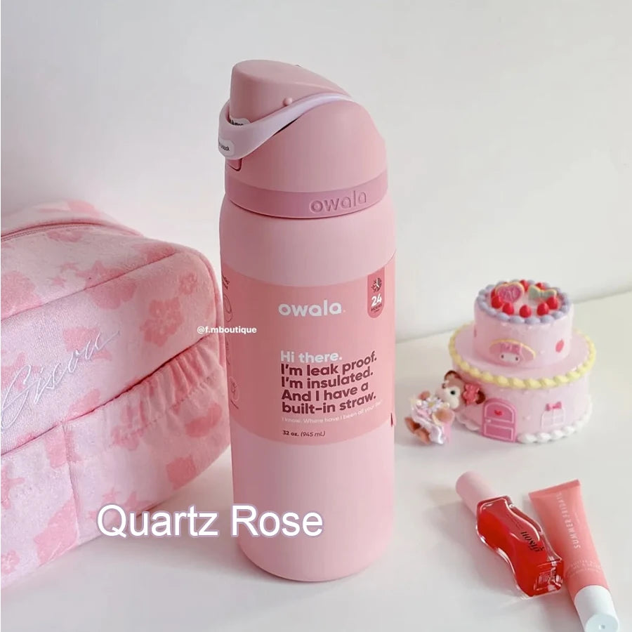 Owala Insulated Stainless Steel Water Bottle with Straw, BPA-Free Sports Water Bottle, Great for Travel, 24Oz/32 Oz,