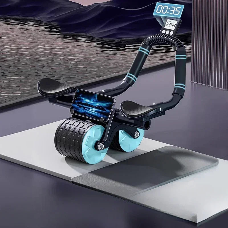 AB Roller Wheel Automatic Rebound Abdominal Muscle Training Push-up Abdominal Roll Elbow Flat Plate Home Fitness Exercise